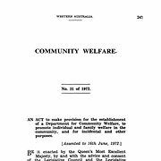 Community Welfare Act 1972 (WA)